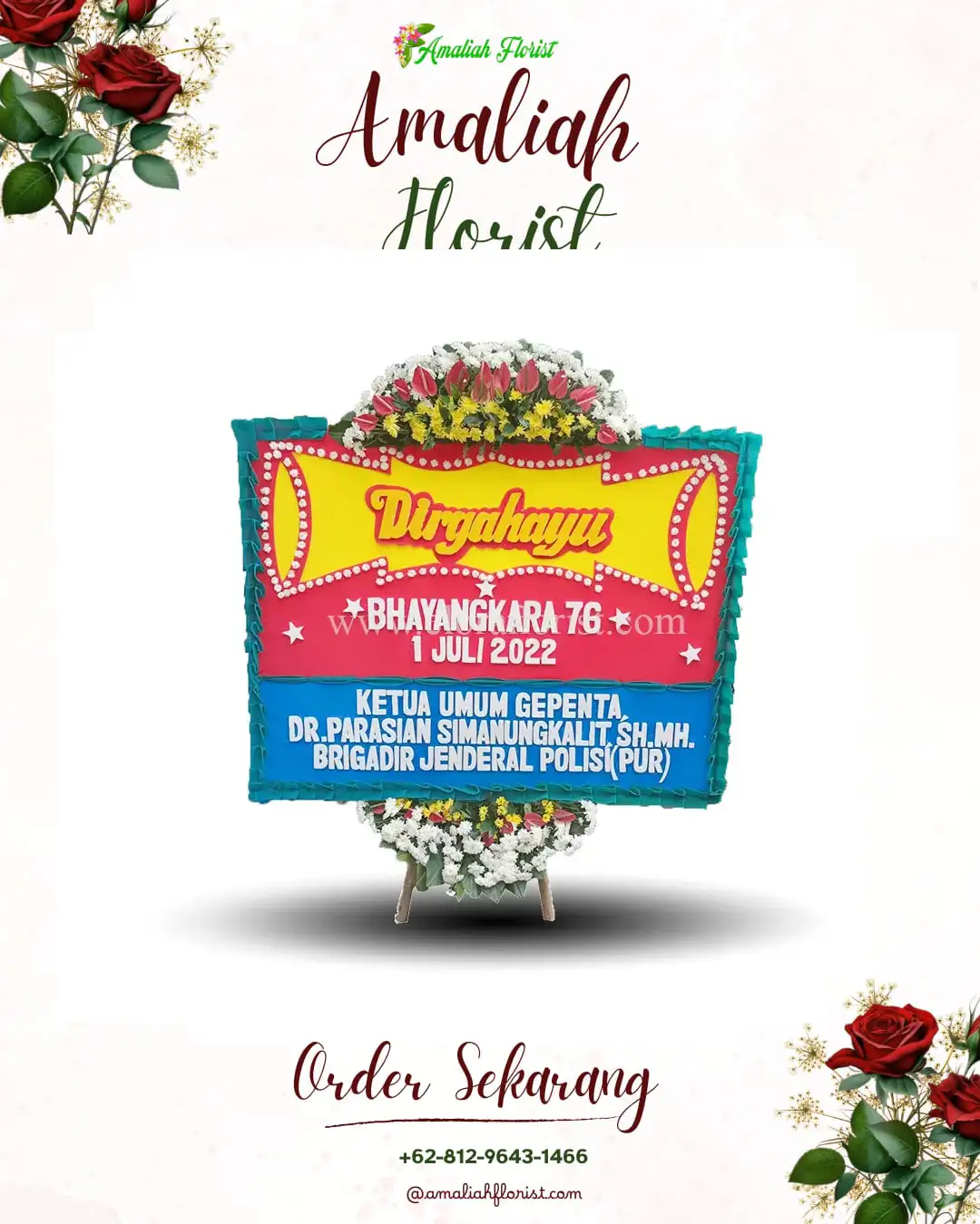 Papan Bunga HUT Ulang Tahun Wajak Kidul